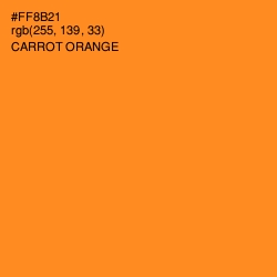 #FF8B21 - Carrot Orange Color Image